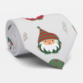 Niedlich Chubby Christmas Elves Pattern Krawatte (Gerollt)