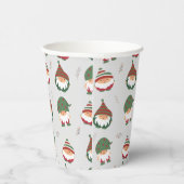 Niedlich Chubby Christmas Elves Pattern Pappbecher (Rechts)