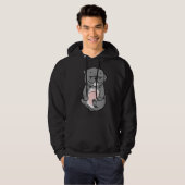 Niedlich Chubby Gray Pitbull Puppy Hoodie (Vorne ganz)