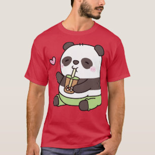 Niedlich Chubby Panda Bären Lieben Bubble Tee