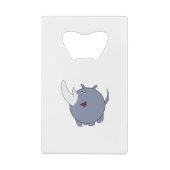 Niedlich Chubby Rhinoceros Geldbeutel Flaschenöffner (Rückseite)
