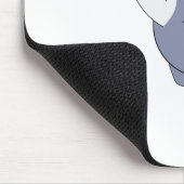 Niedlich Chubby Rhinoceros Mousepad (Ecke)