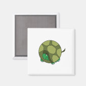 Niedlich Chubby Turtle Magnet (Vorderseite/Rückseite)