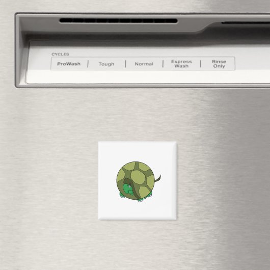 Niedlich Chubby Turtle Magnet (In Situ (Geschirrspüler))
