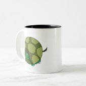Niedlich Chubby Turtle Zweifarbige Tasse (Vorderseite Links)
