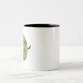 Niedlich Chubby Turtle Zweifarbige Tasse (Mittel)