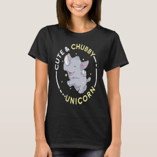 Niedlich Chubby Unicorn Rhino Tierische Kinder T-Shirt