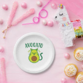 Niedlich Cinco de Mayo Avogato Avocado Cat Funny A Pappteller (Party)