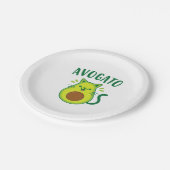 Niedlich Cinco de Mayo Avogato Avocado Cat Funny A Pappteller (Schrägansicht)
