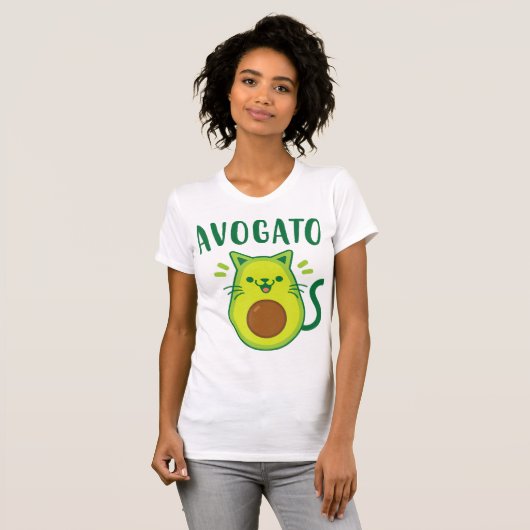 Niedlich Cinco de Mayo Avogato Avocado Cat Funny A T-Shirt (Vorne ganz)