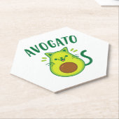 Niedlich Cinco de Mayo Avogato Avocado Cat Funny A Untersetzer (angewinkelt)
