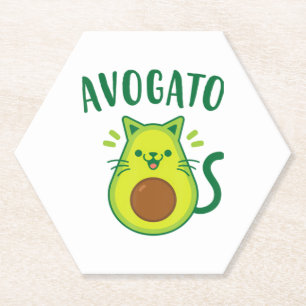 Niedlich Cinco de Mayo Avogato Avocado Cat Funny A Untersetzer