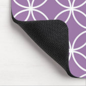 Niedlich Circles Geometric Pattern Lavendel Lila Mousepad (Ecke)