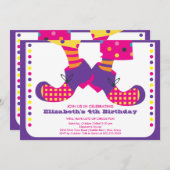 NIEDLICH Circus Kindergeburtstag Party Einladung (Vorne/Hinten)