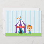NIEDLICH Circus Kindergeburtstag Party Einladung (Rückseite)