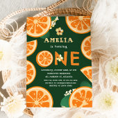 Niedlich Citrus Orange Baby Erstgeburt Einladung