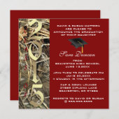 Niedlich Classic Camouflage Elegant 2015 Abschluss Einladung (Vorne/Hinten)