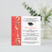 Niedlich Classic Elegant 2016 Abschluss Einladung (Stehend Vorderseite)