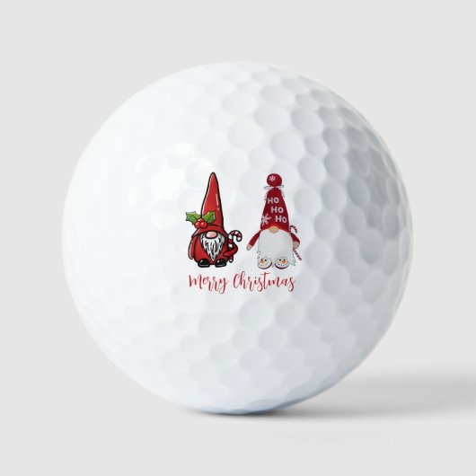 Niedlich Classic Gnomes Custom Christmas Golfball (Vorderseite)