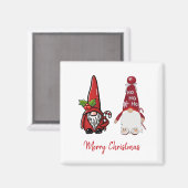 Niedlich Classic Gnomes Custom Christmas Magnet (Vorderseite/Rückseite)