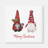 Niedlich Classic Gnomes Custom Christmas Magnet (Vorne)