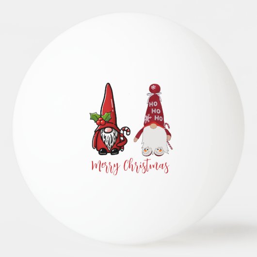 Niedlich Classic Gnomes Custom Christmas Tischtennisball (Vorderseite)