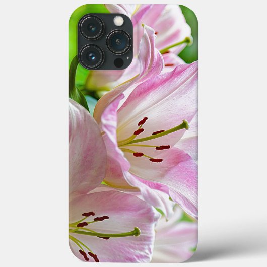Niedlich Classic Hübsch Pastel Pink Weiße Blume Case-Mate iPhone Hülle (Rückseite)