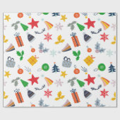 Niedlich Classic Motif Weihnachten Geschenkpapier (Flach)
