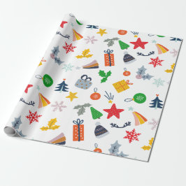 Niedlich Classic Motif Weihnachten Geschenkpapier