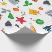 Niedlich Classic Motif Weihnachten Geschenkpapier (Ecke)