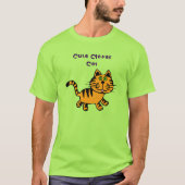 Niedlich Clever Cat T - Shirt (Vorderseite)