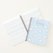 Niedlich Cloudy Sky Notebook Notizblock (Innenseite)