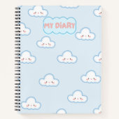 Niedlich Cloudy Sky Notebook Notizblock (Vorderseite)