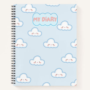 Niedlich Cloudy Sky Notebook Notizblock