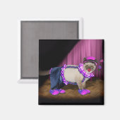 Niedlich Clown Kitty Magnet (Vorderseite/Rückseite)