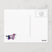 Niedlich Clown Kitty Postkarte (Rückseite)