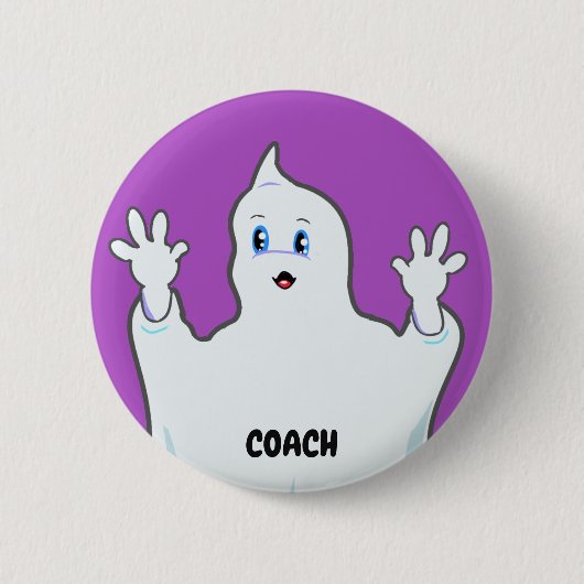 Niedlich Coach Ginger Ghost Button (Vorderseite)