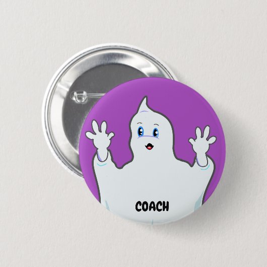 Niedlich Coach Ginger Ghost Button (Vorne & Hinten)
