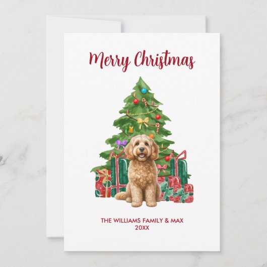 Niedlich Cockapoo Dog Weihnachten (Vorderseite)
