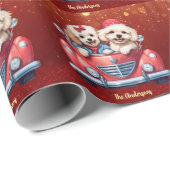 Niedlich Cockapoo Doodle Hund Custom Holiday Geschenkpapier (Rolleneckpunkt)