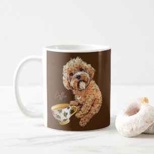 Niedlich Cockapoo Kaffeebar Funny Dog Kunst Kaffeetasse