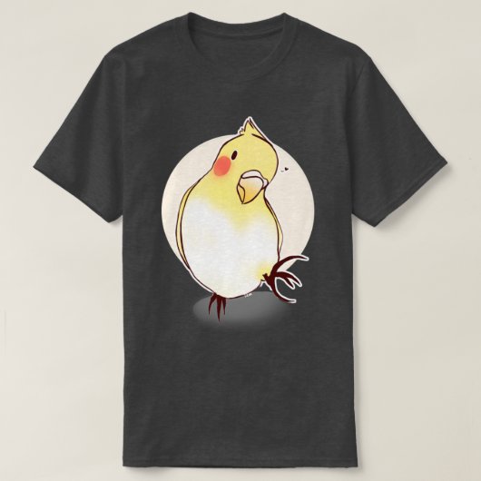 Niedlich Cockatiel Bird T-Shirt (Design vorne)