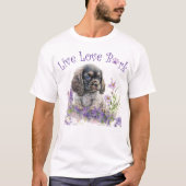 Niedlich Cocker Spanel Dog Floral T-Shirt (Vorderseite)