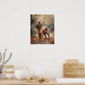 Niedlich Cocker Spaniel Dog Art Print Poster (Küche)