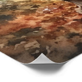 Niedlich Cocker Spaniel Dog Art Print Poster (Ecke)