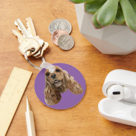 Niedlich Cocker Spaniel Dog Schlüsselanhänger