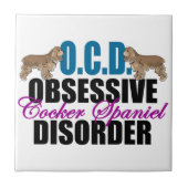 Niedlich Cocker Spaniel Fliese (Vorderseite)