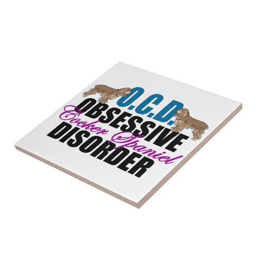 Niedlich Cocker Spaniel Fliese (Seite)