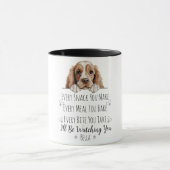 Niedlich Cocker Spaniel Hund Funny Custom Tasse (Zentrum)
