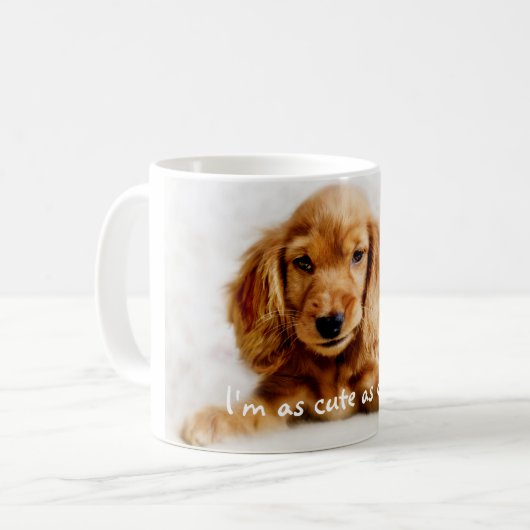 Niedlich Cocker Spaniel Hunde Tasse/Cup Kaffeetasse (Vorderseite Links)